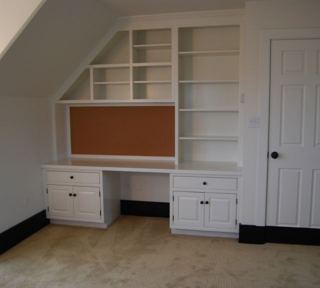 Custom white cabinetry